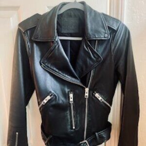 All Saints Leather Jacket Medium like new